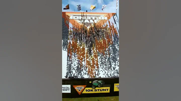 10,000 Monster Jam Toy Truck World Record Stunt