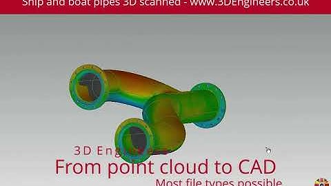 Ship and boat pipe 3D survey