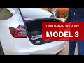 Tuto : Tesla Model 3 Barre LED coffre
