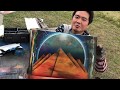 FREE PAINTING PRESENT pyramid spray paint art