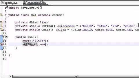 Java Programming Tutorial   70   JList   YouTube