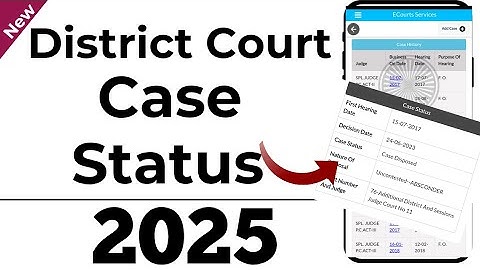 how to check District case Status by e court app  | district court Case status Online 2025 |
