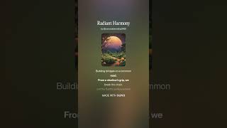 Radiant Harmony 2 #AI #Song by #Suno #lyrics by #Grok #music #newmusic 