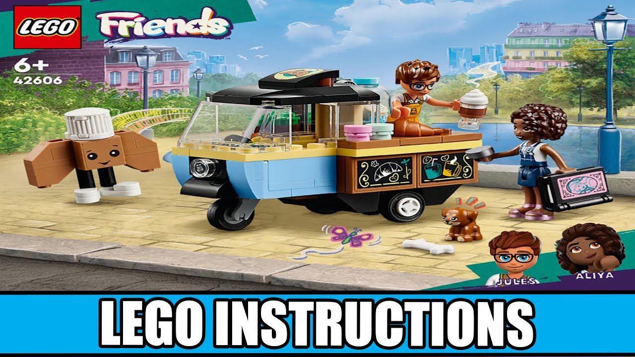 Friends - Mobile Bakery Food Cart LEGO instructions