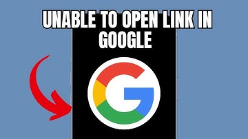 Unable to open link in Google (Quick fix)