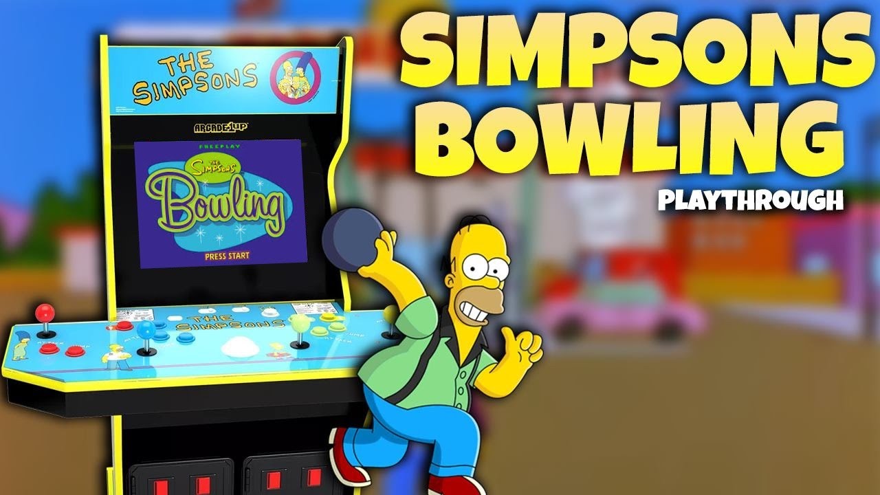 Arcade1Up Simpsons Bowling Gameplay Preview YouTube