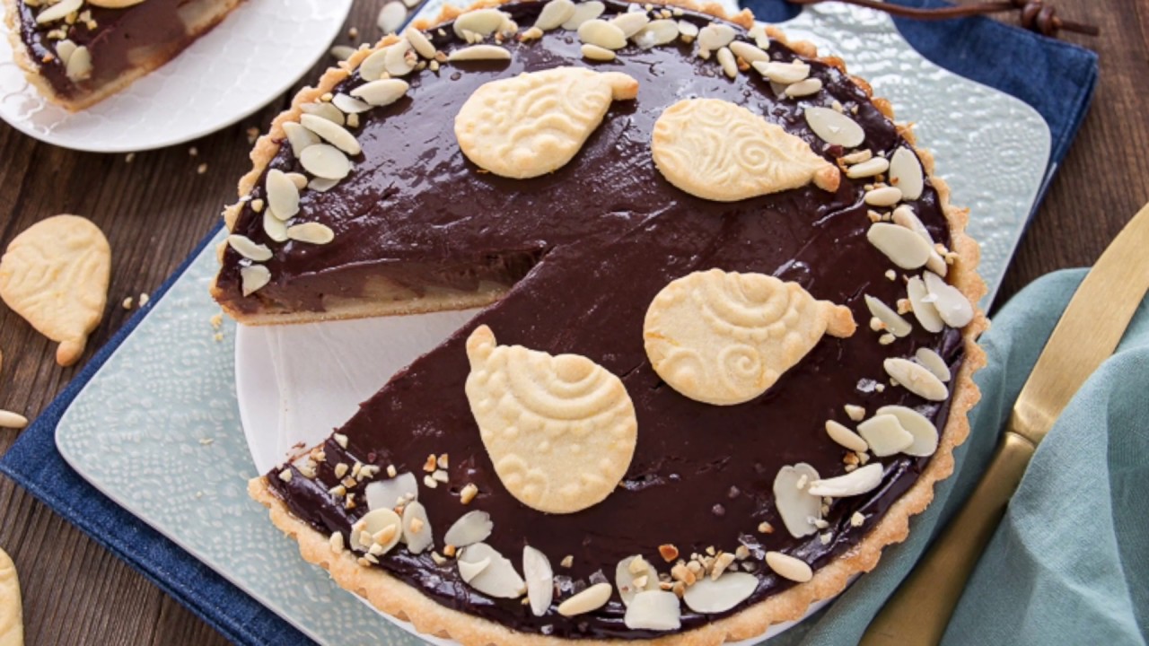 CROSTATA PERE E CIOCCOLATO Ricetta Facile Senza Panna - Chiarapassion