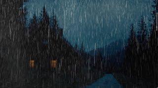 Rain Sounds That Make You Sleep Instantly – Soothing Rainfall in Rainforest Hut