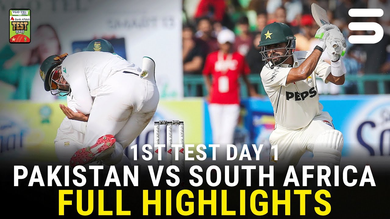 Full Highlights | Pakistan vs South Africa Test Series 2025 | 1st Test Day 1 | PCB | M3U1U