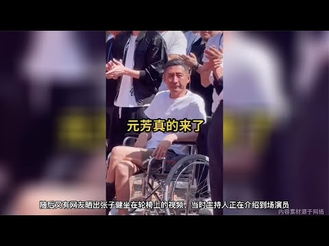 “元芳”张子健近况曝光，受伤坐轮椅翘二郎腿，头发花白显老态