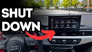 How to Shut Down Audi Display? - (All Models)