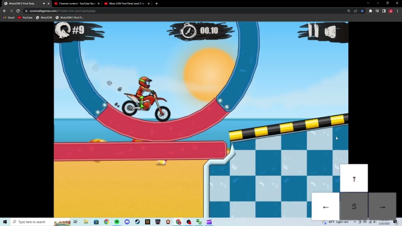 Moto X3M Bike Race Game Level 25 [3 Stars] Poki.com 