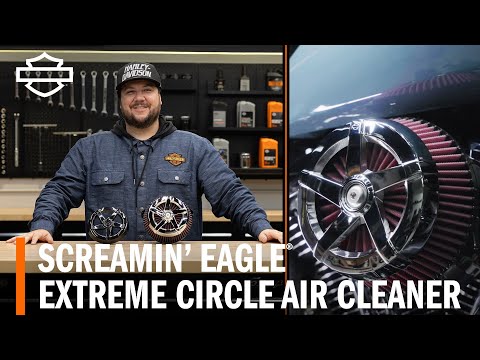 Harley-Davidson Screamin&#039; Eagle Extreme Air Cleaner – Circle Overview