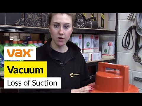 How to fix loss of suction in Vax multifunction vacuum cleaner