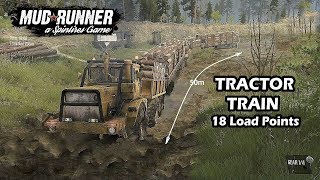 Spintires Mudrunner The Tractor Train | Kirovets K-701m vs K-700