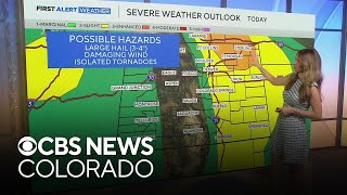 Another day with a threat for severe weather across Colorado