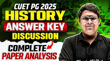 CUET PG 2025 History Answer Key Discussion | Complete Paper Analysis & Marks Breakdown!