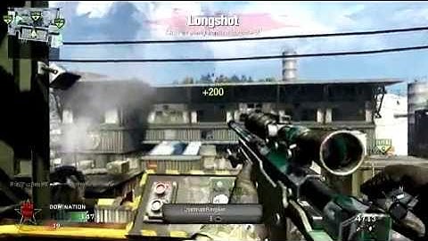 Black Ops 2 No scope Across the Map and Hit Marker