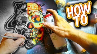 How To Make A Multi Color Stencil Tutorial - Tons of Skulls!