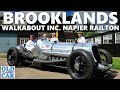 Visit to the Brooklands Museum | Napier Railton engine start & driving plus  classic & vintage cars