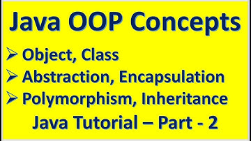OOP Concepts - Object Class Abstraction Encapsulation Polymorphism Inheritance Java Tutorial Part 2