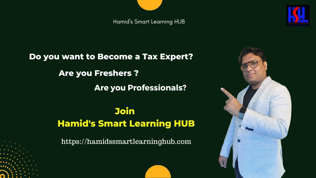 Become a Tax Expert | Join Hamid's Smart Learning HUB - YouTube