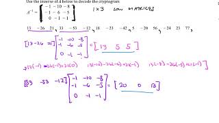 Ch 8 5 Day 3 Cryptography Ex 10 Decoding a Message