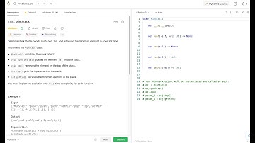 Tamil LeetCode 155. Min Stack.