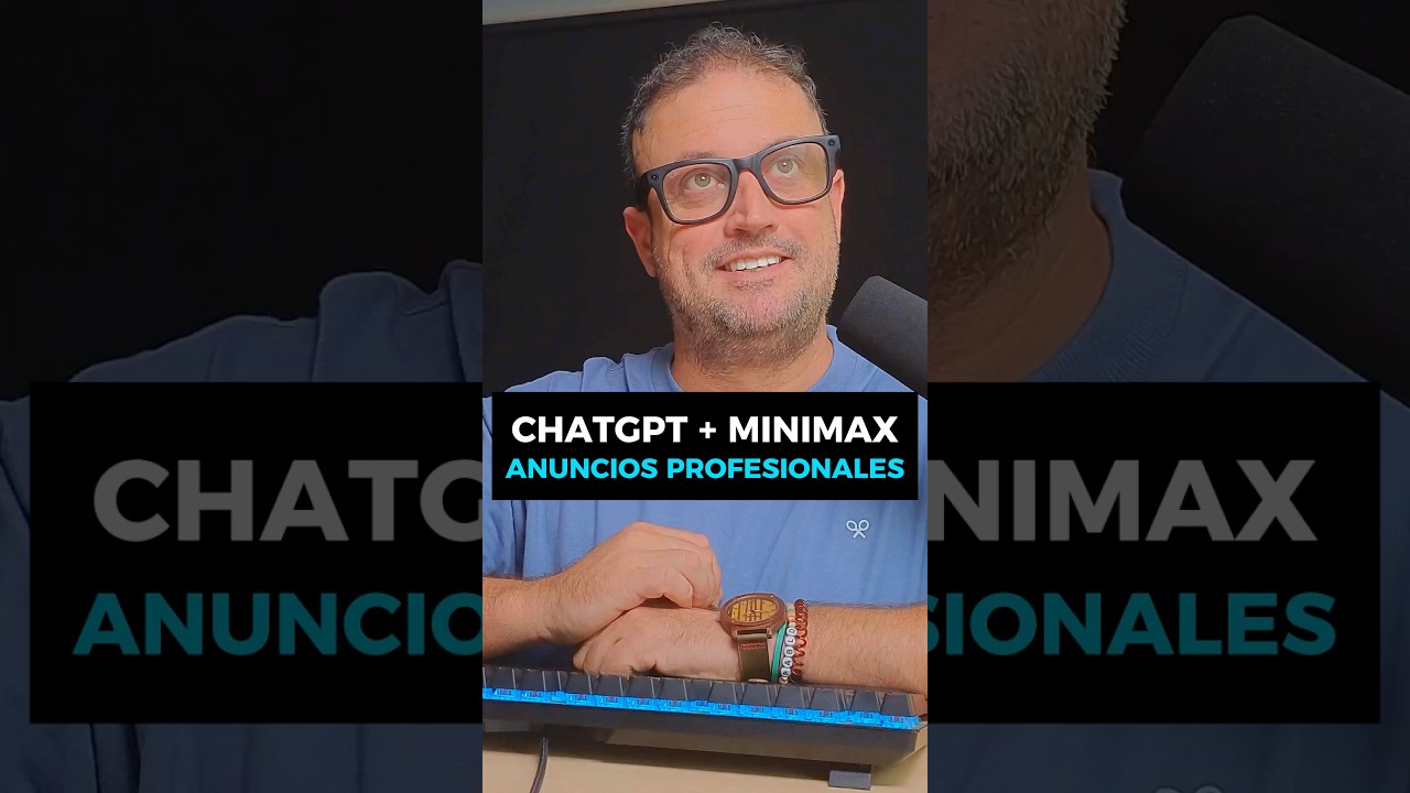 TRUCO CHATGPT + MINIMAX = ANUNCIOS PRO#ia #ai #inteligenciaartificial #chatgpt #bigdata #data