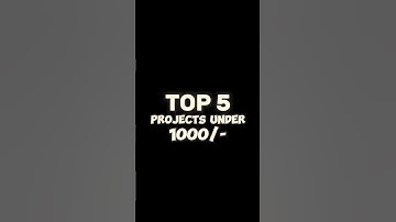 Top 5 Projects Under 1000rs | Telugu Experiments #shorts #telugu