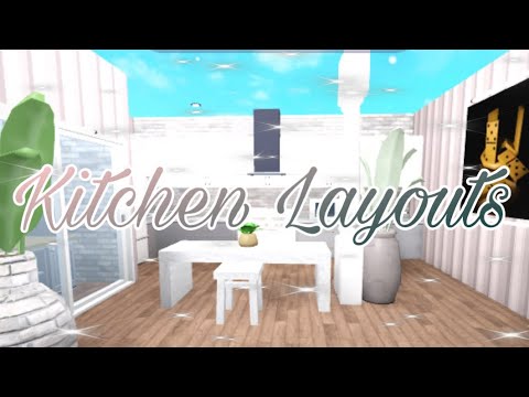 3 Bloxburg Kitchen layout designs - YouTube