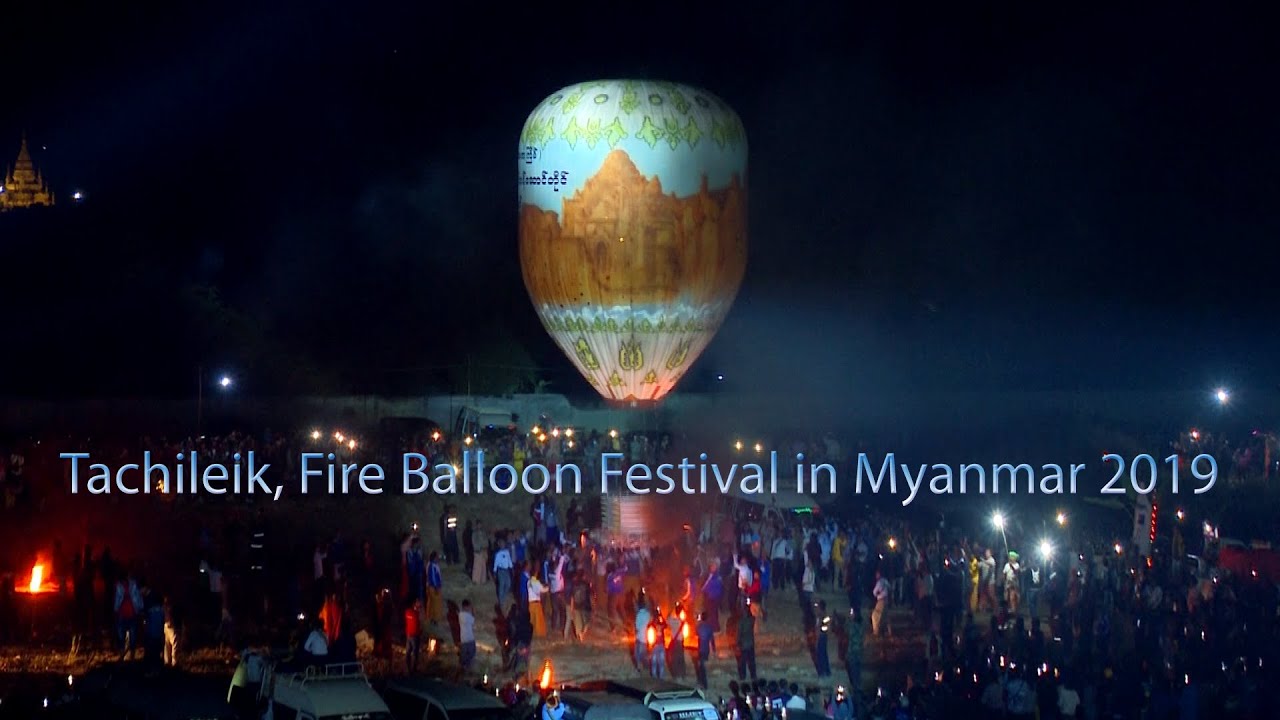 Tachileik Fire Balloon Festival in Myanmar 2019