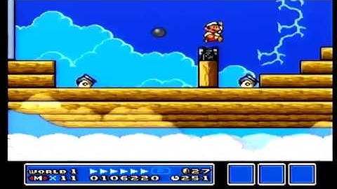 Cyberscore Challenge: Super Mario All-Stars/Super Mario Bros 3 (SNES) Stage 1-Airship Time Attack