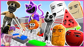 Roblox แปลงร่างเป็นเหล่าของกิน Face man New Teamwork Morphs (Obby)