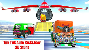 Tuk Tuk auto Rickshaw driver 3D Stunt - Tuk Tuk free rickshaw drive stunt games - gt ramp stunts #1