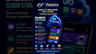 Waistra: AI based #cloudstorage with Code Generator & Chat | 100+ apps in one platform
