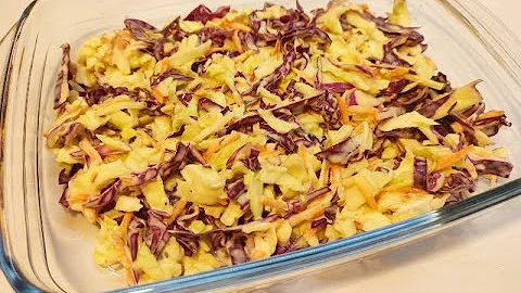 NUNCA VAS A COMER UNA ENSALADA COLESLAW MS RICA Y ...