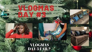6 DIY ACCENT PILLOWS FOR LESS THAN $40 | VLOGMAS DAY 3 FAIL?