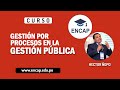 CURSO: GESTIÓN POR PROCESOS EN LA GESTIÓN PÚBLICA 2021