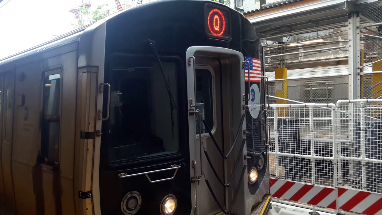 MTA RARE: R160 Q Train via N Train at Bay Pkwy - YouTube