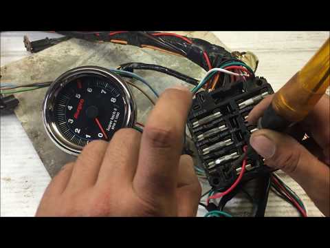 how to install wire up a tach tachometer the right way GM for beginners