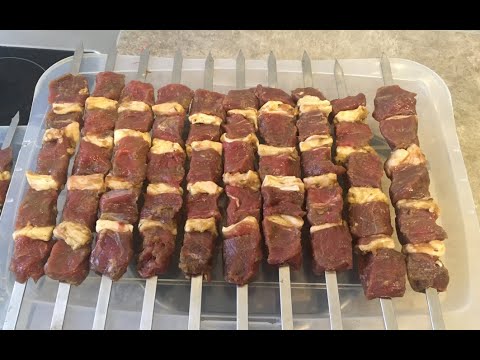 Как готовить: сочный Кусковой Шашлык из мяса говядины Как готовить: сочный Кусковой Шашлык из мяса говядины