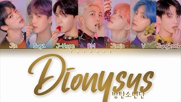 BTS (방탄소년단) - “Dionysus” (Color Coded Lyrics Han/Rom/Eng/작사)