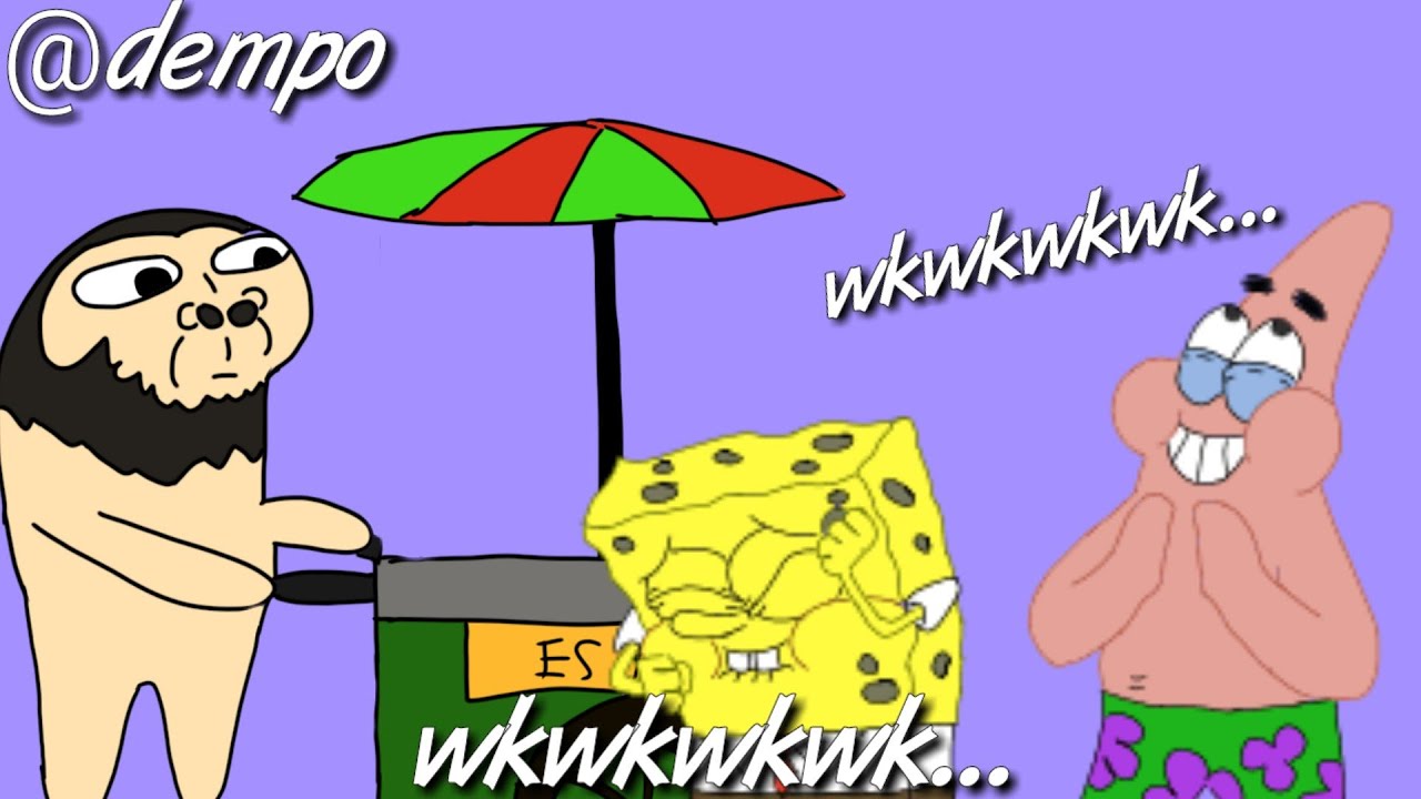 kartun lucu Indonesia - bapak muka monyet dari @Vernalta feat spongebob