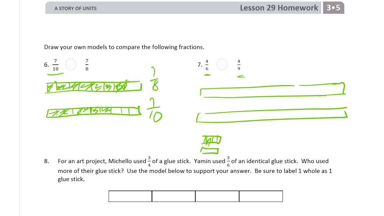 lesson 3 homework 5.2 5th grade