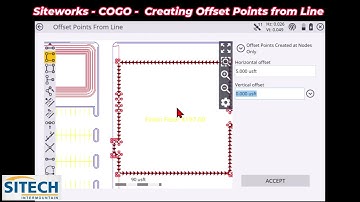 Siteworks COGO Offset points from line