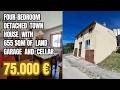Detached town house with 4 bedrooms, large cellar, garage and 655 sqm of land. Guardiabruna