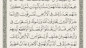 سورة المائدة من 32 الى 36 الشيخ ماهر المعيقلي