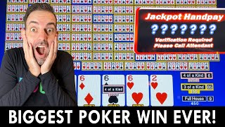 ♣♦ MY BIGGEST POKER JACKPOT EVER ❤♠ $150/DEAL on 100 HANDS OF POKER screenshot 4