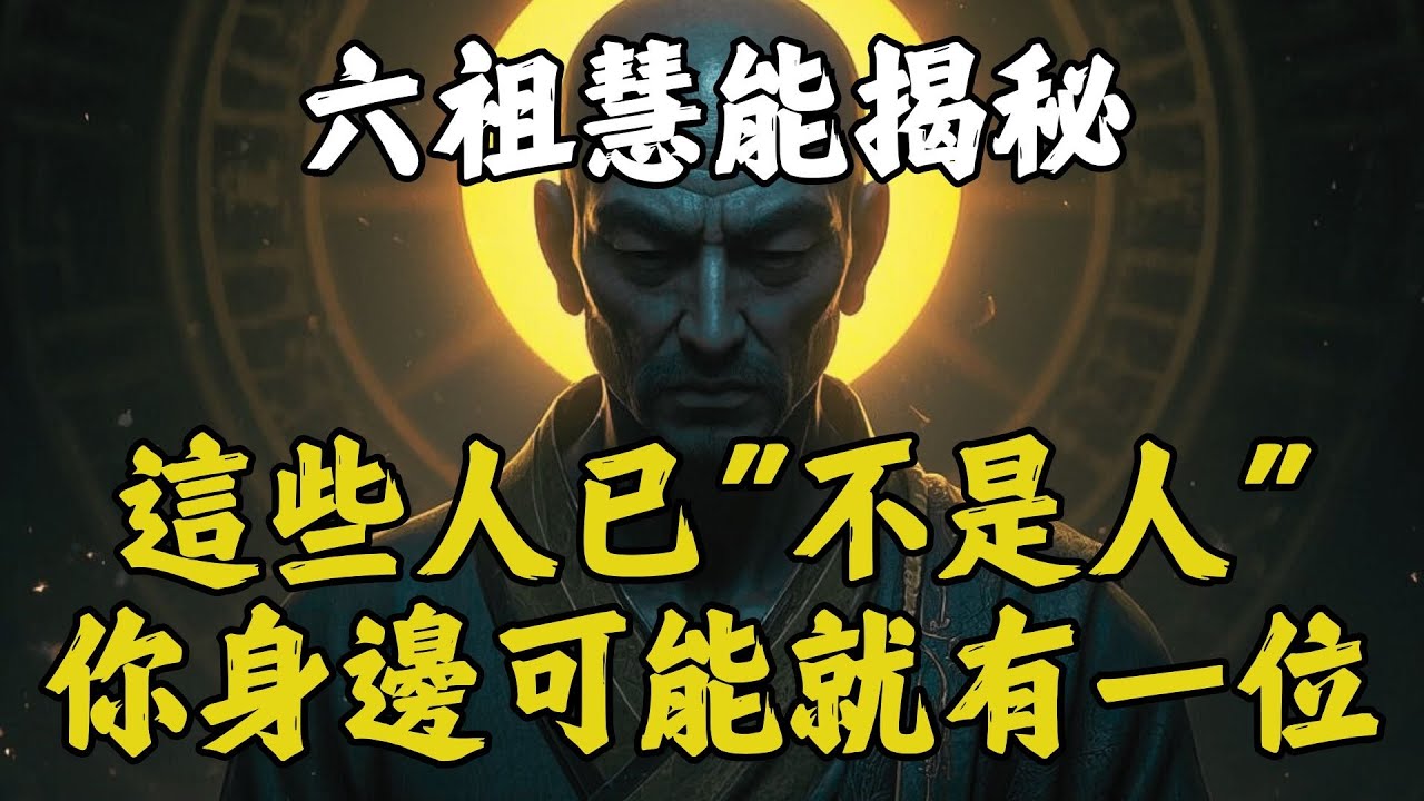 [紅塵煉心] 🔥 這些人已經不是人！六祖慧能警告：這三種人早已被鬼附身，你身邊可能就有一個！